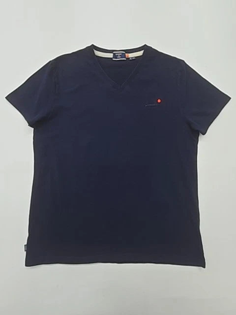 Superdry Men's Navy Blue Pocket T-Shirt Size 2XL Regular Condition