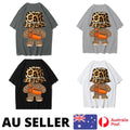 The Back Of The Teddy Bear Shirts Mans Fitting Shoulder Kawaii - AU Stock