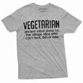 Vegetarian Funny Definition T-shirt Humorous Foodie Gift Anti vegetarian Tee