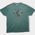 EMI Sportswear Moab Utah Kokopelli Graphic T-Shirt XL – Faded Green 100% Cotton