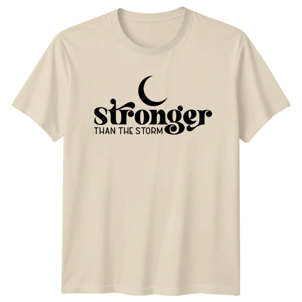 Stronger Than The Storm Crescent Moon Boho T-Shirt