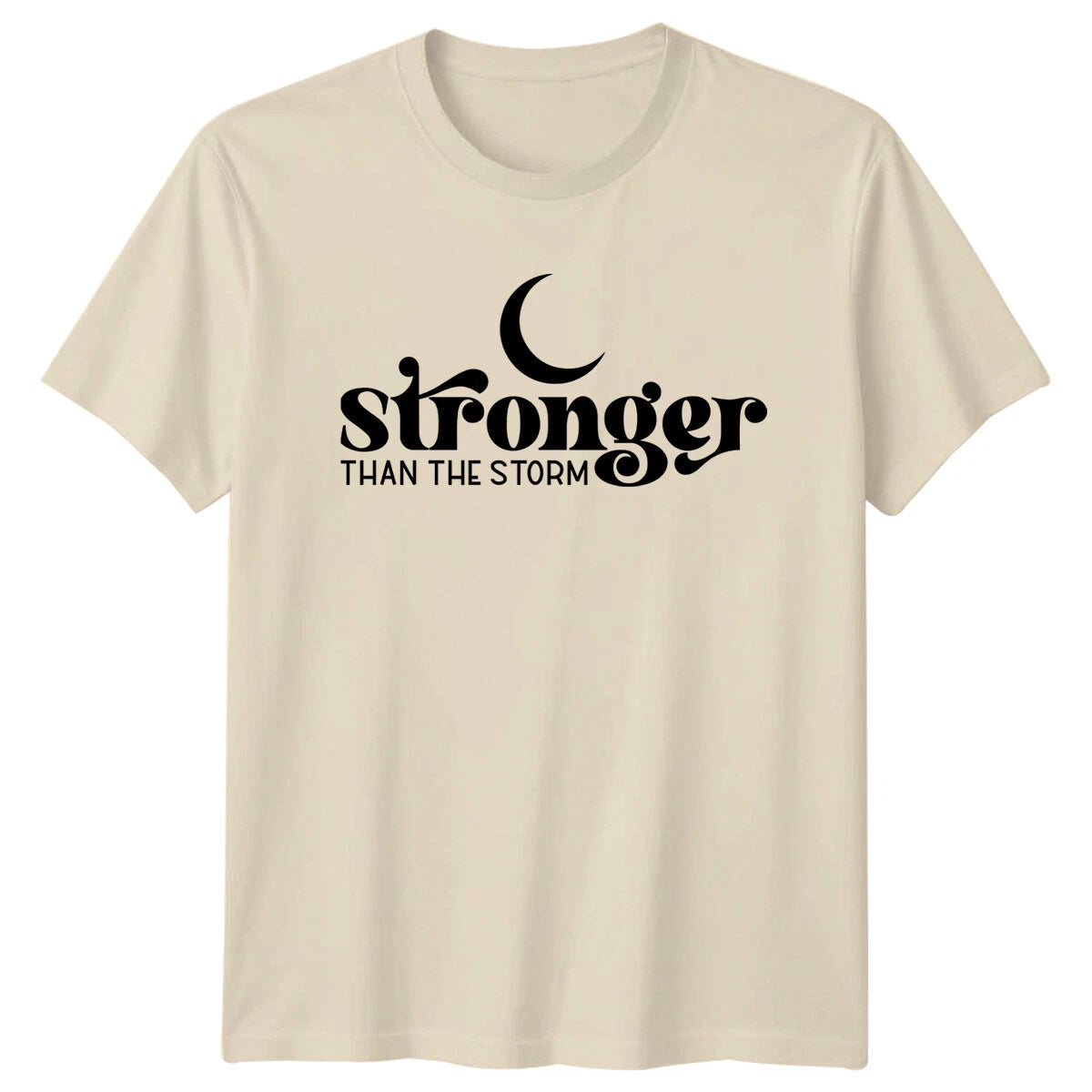 Stronger Than The Storm Crescent Moon Boho T-Shirt
