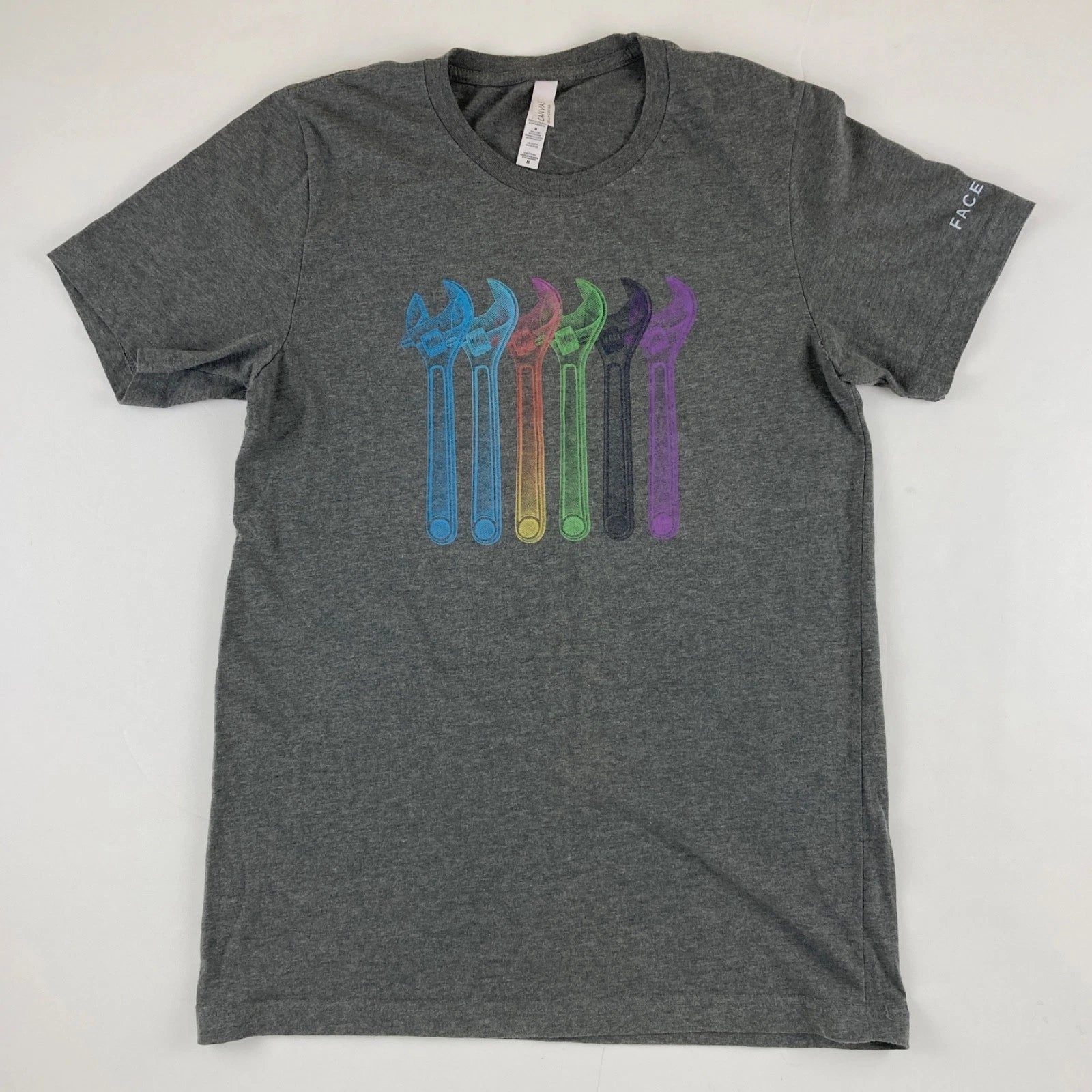 Facebook Wrench Shirt Mens Medium Pop Art Tech