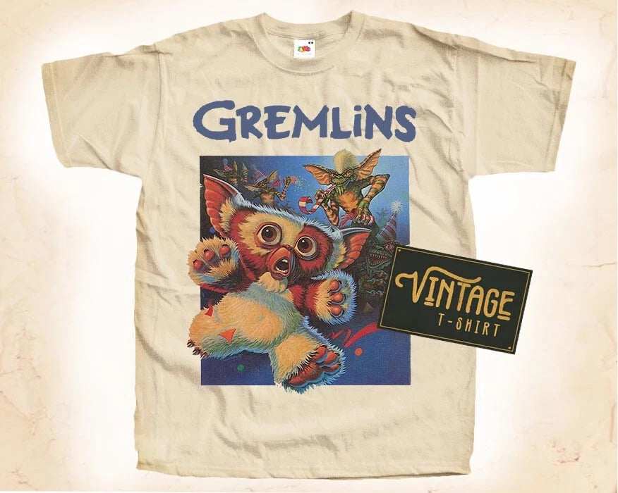 Gremlins V3 Vintage T Shirt  for Men Woman Unisex NATURAL S-5XL