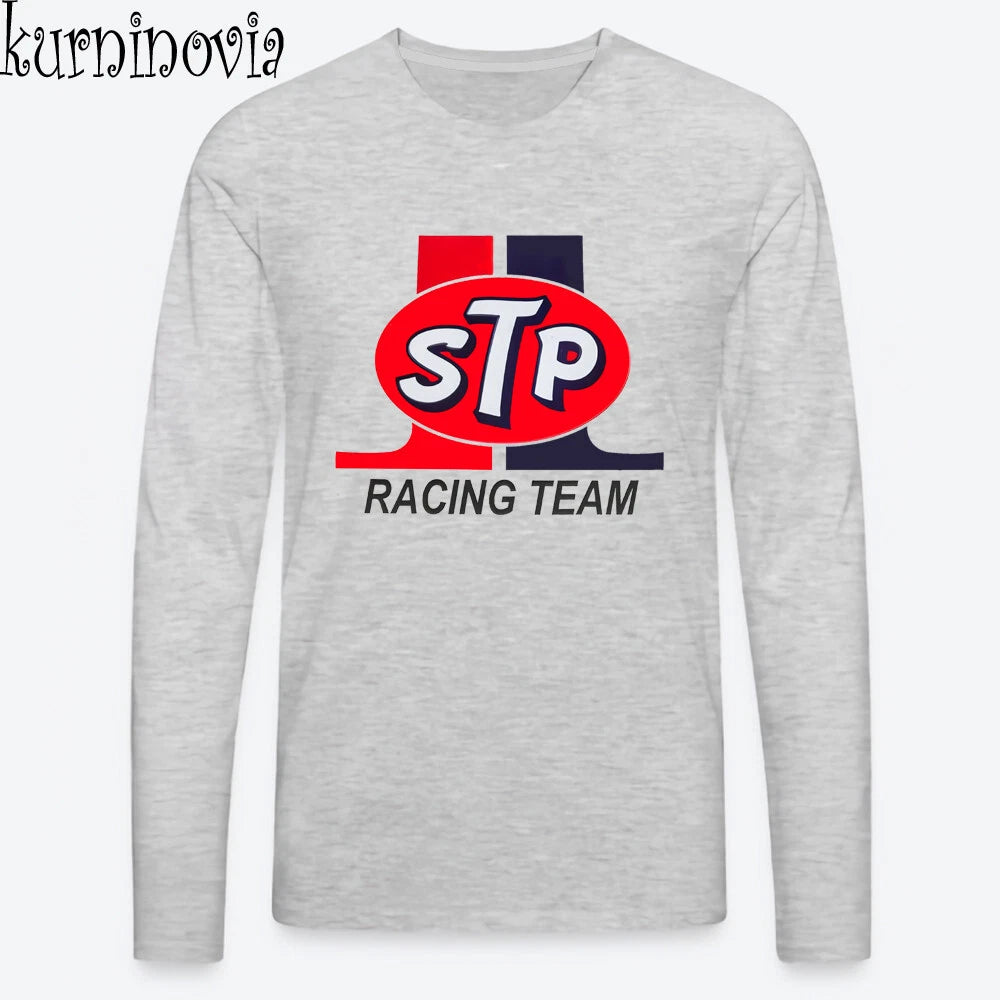 STP Racing Team Car Motorcycle Grey Size S to 3XL