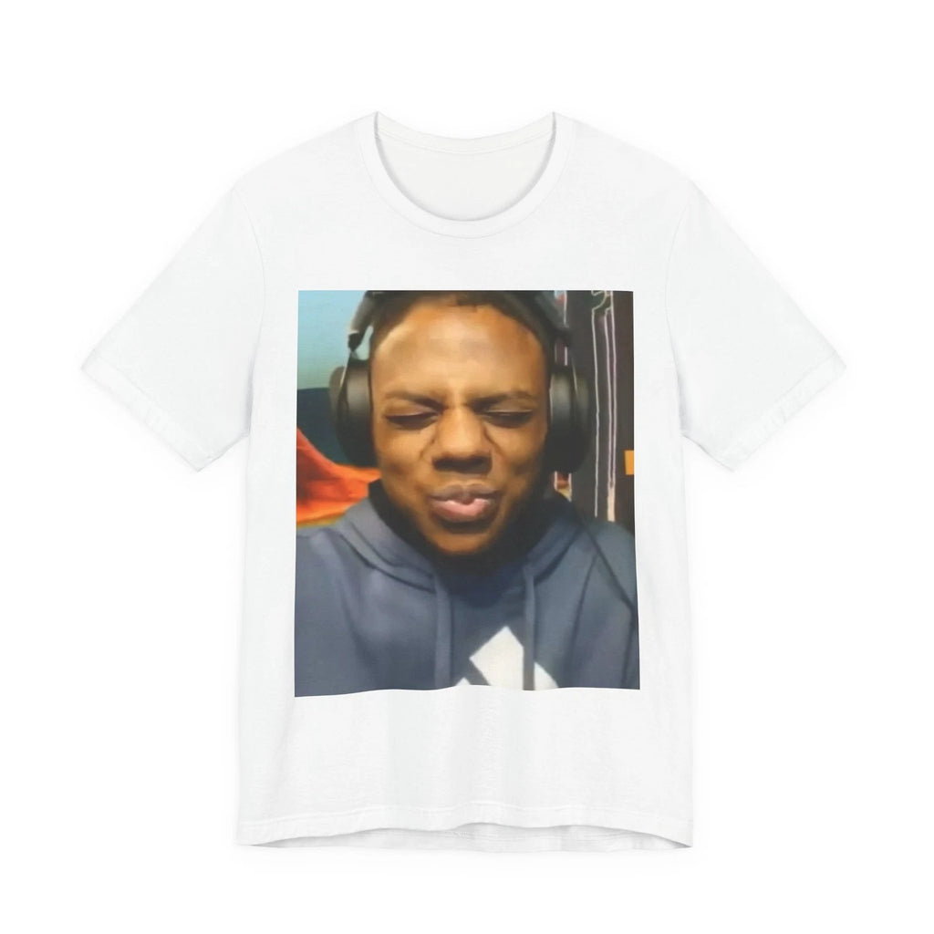 Funny Squinting Face Photo Tee | Meme Face T-Shirt