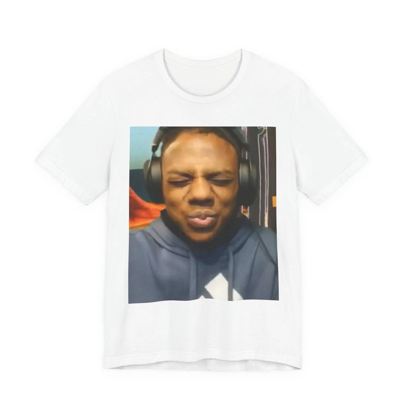Funny Squinting Face Photo Tee | Meme Face T-Shirt
