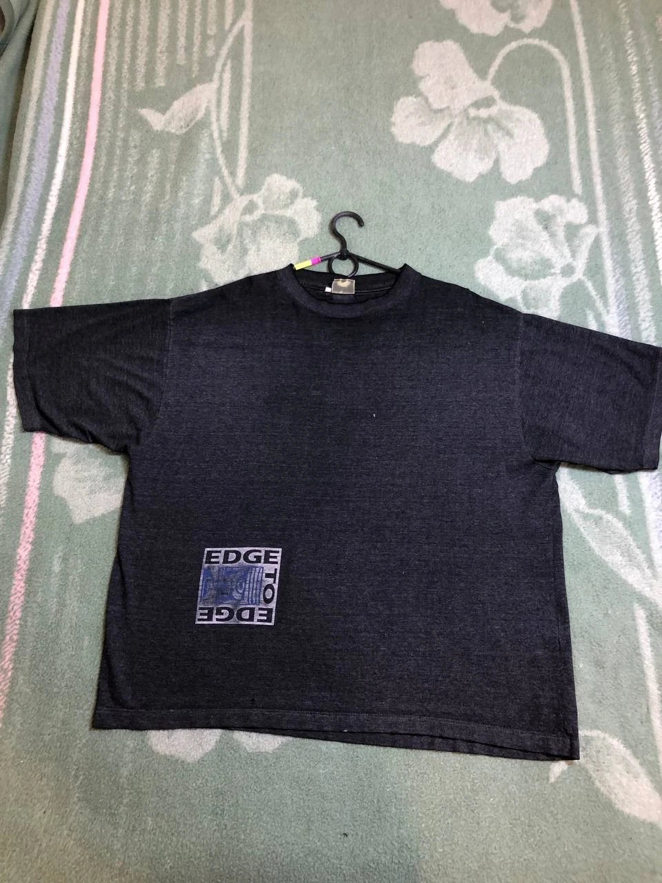 Vintage T-Shirt gray big print Quiksilver crazy Y2K