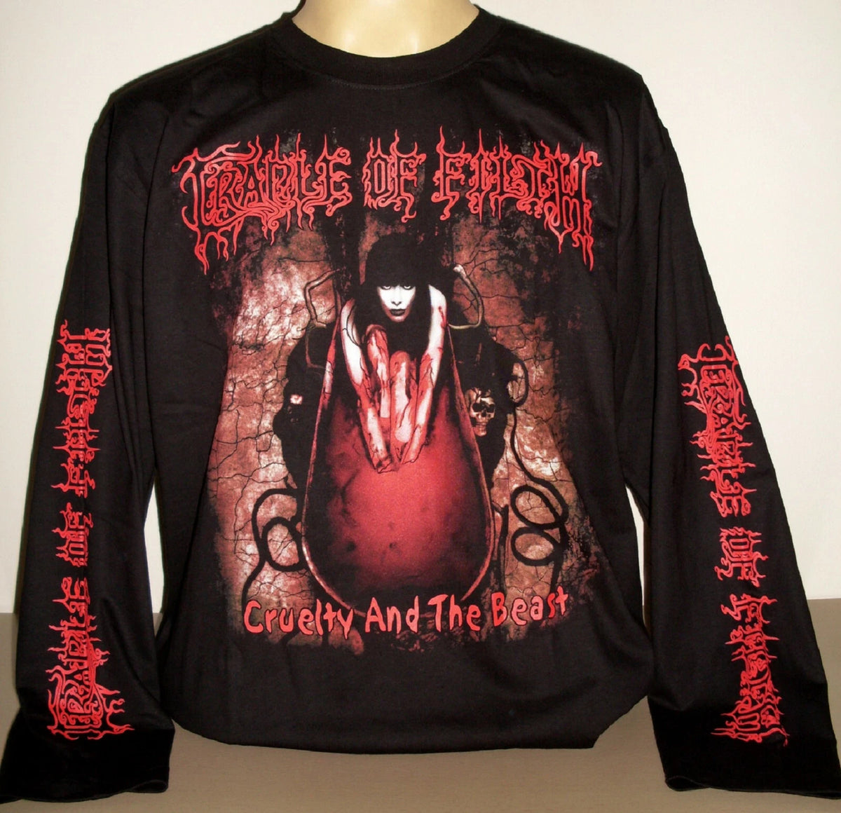 Cradle Of Filth Cruelty And The Beast Long Sleeve T-Shirt Size S XL 2XL 3XL New!