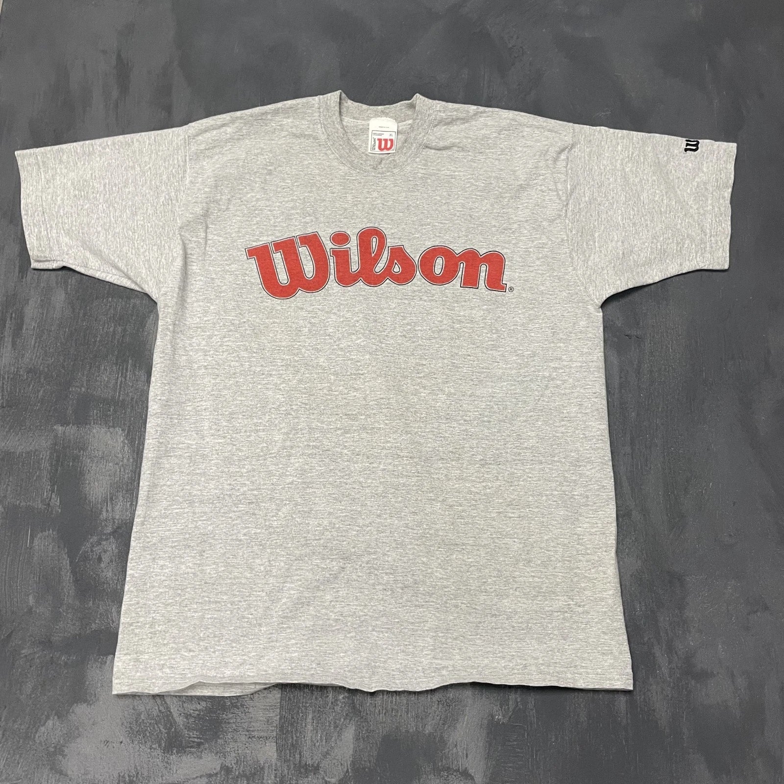 vintage wilson sport shirt mens XL Grey 2000s y2k logo sports USA