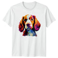 Colorful Spaniel Dog Face T-Shirt Pet Lover Gift For Him And Her