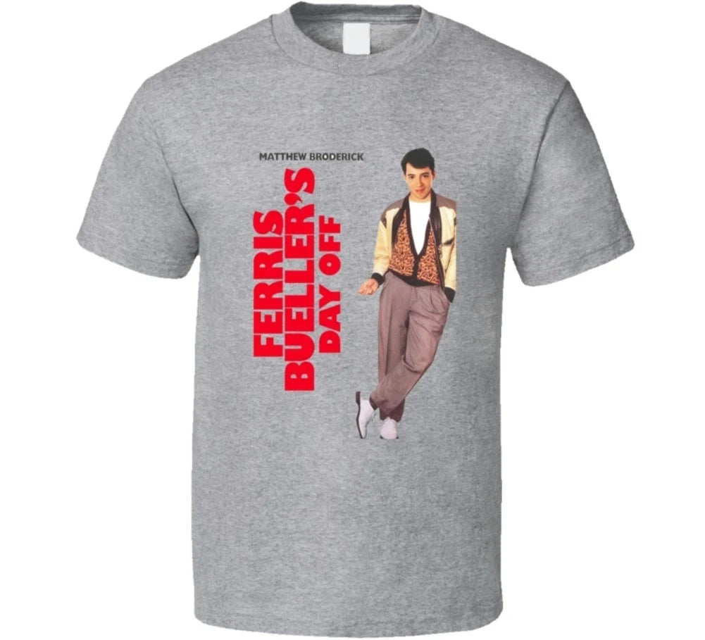 Ferris Day Off Retro 80's Movie T shirt