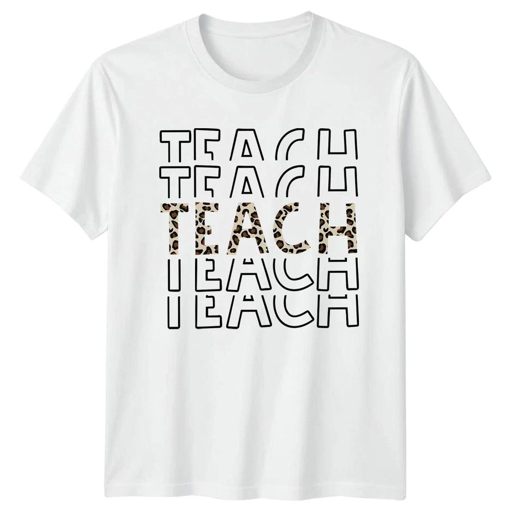 Teach Teach Teach Womens T-Shirt Teacher Appreciation Gift For Her