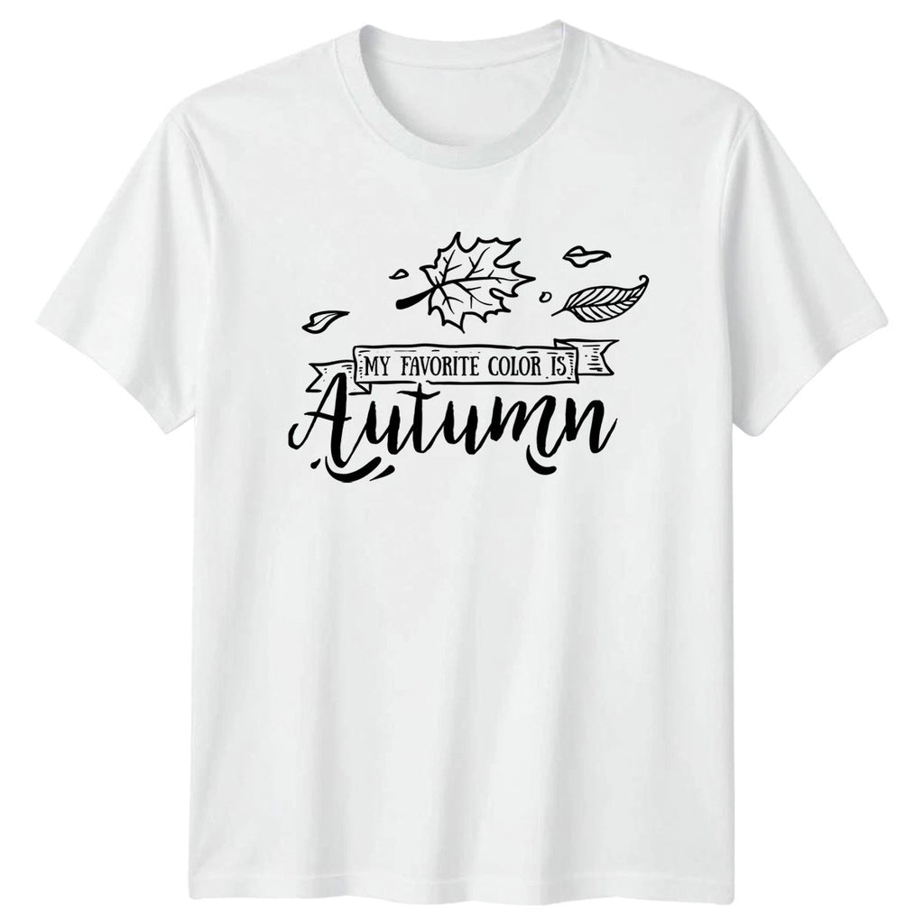 My Favorite Color Is Autumn T-Shirt Fall Leaves Nature