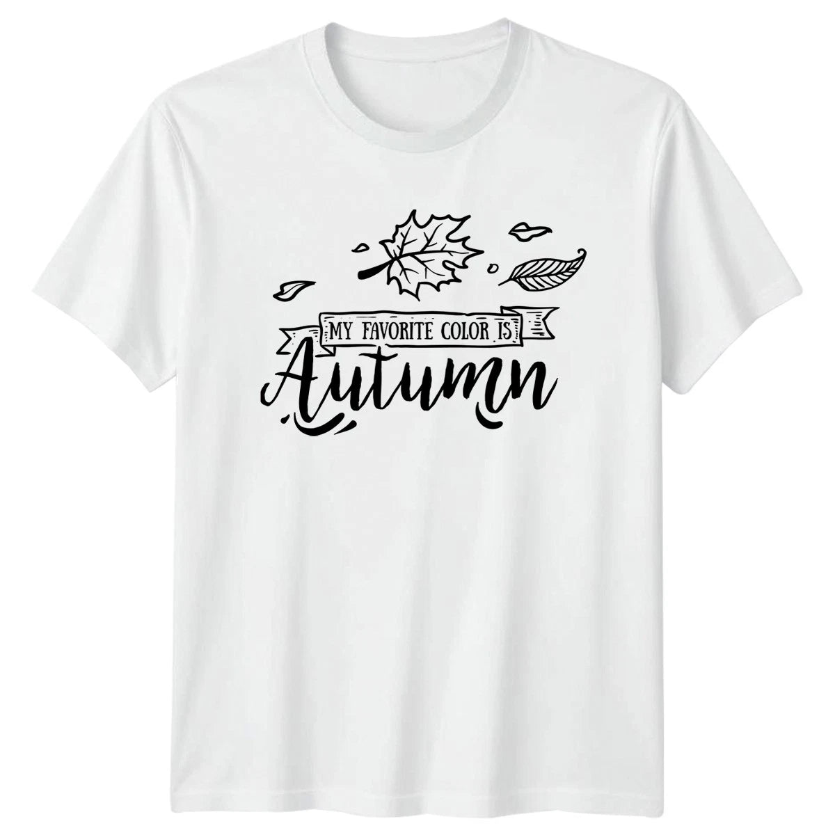 My Favorite Color Is Autumn T-Shirt Fall Leaves Nature