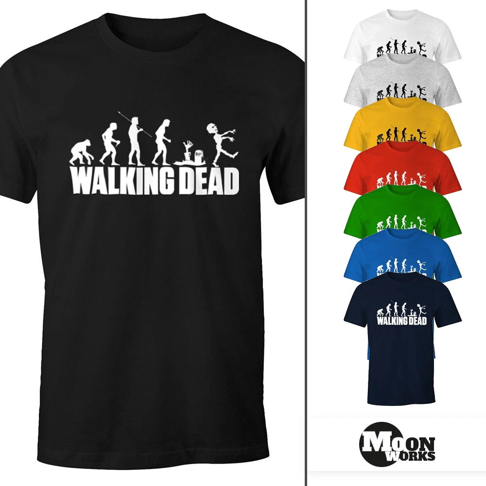 Men's T-Shirt - Walking Dead Zombie Revolution - Comfort Fit MoonWorks®