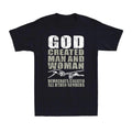 God Created Man and Woman Democrats All Other Genders Funny Quote Men's T-Shirt