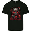 An Evil Cat With Skull Satanic Kitty Mens Cotton T-Shirt Tee Top