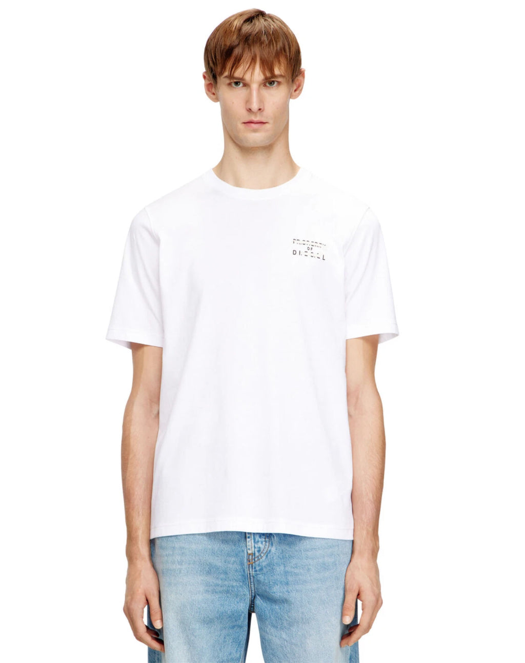 DIESEL® T-ADJUST V5 T-SHIRT/WHITE - 2XL EXPRESS DELIVERY WAS £55.00