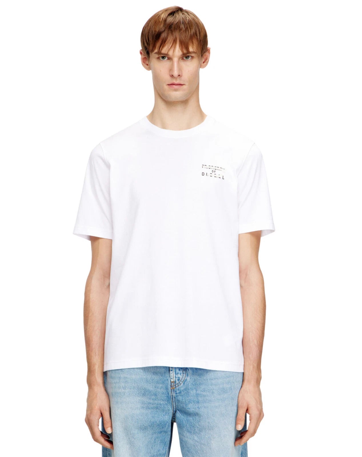 DIESEL® T-ADJUST V5 T-SHIRT/WHITE - 2XL EXPRESS DELIVERY WAS £55.00