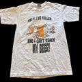 VTg Y2K Shirt Mens Large White Help I Can’t Reach My Beer Stanley Desantis