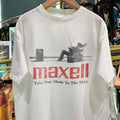 90s Maxell Classic White T-Shirt L
