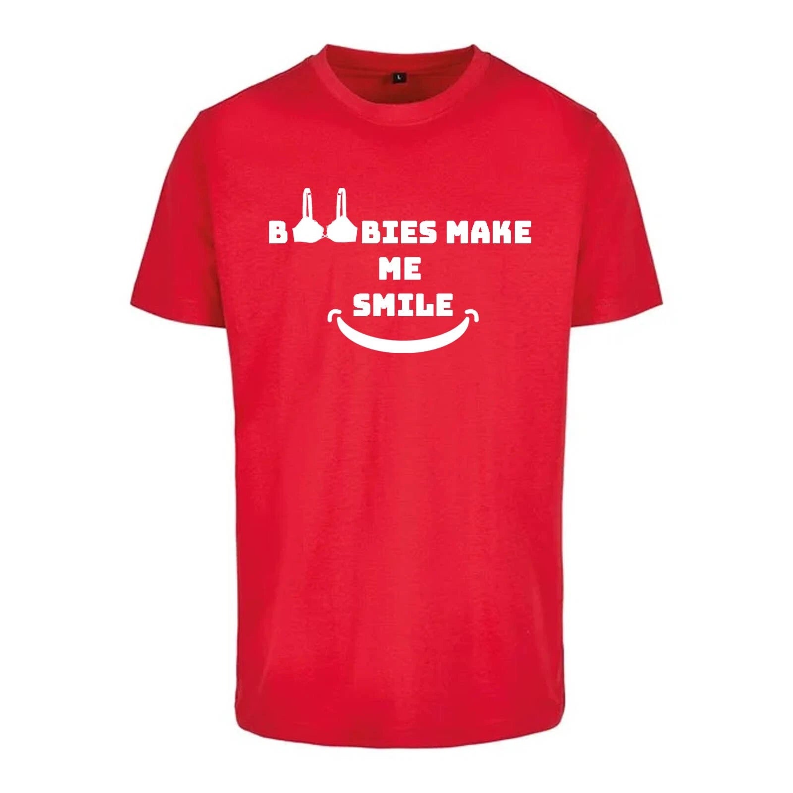 Unisex T-Shirt - Boobies make me smile - Novelty Funny Humour Secret Santa