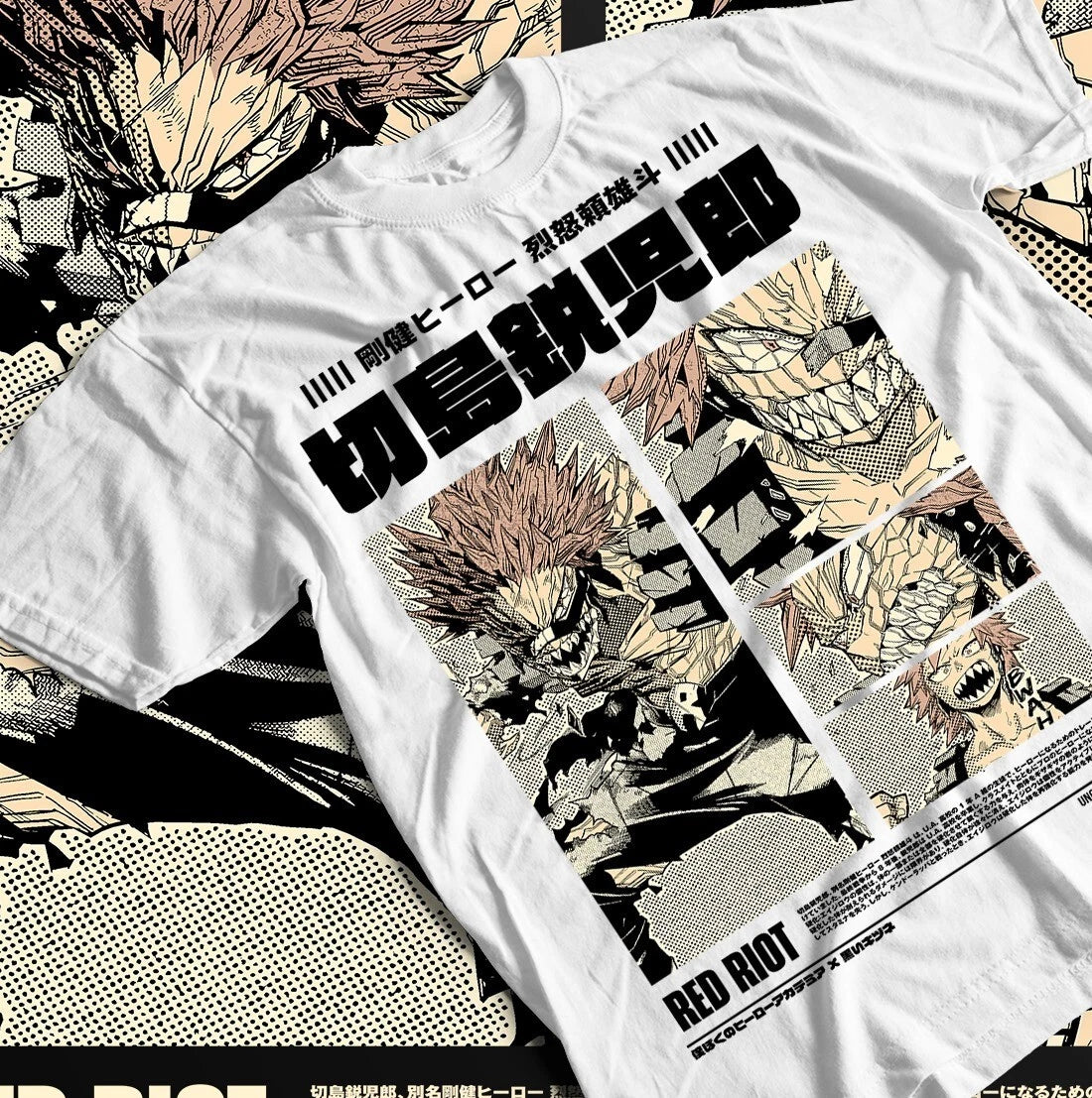 Eijiro Kirishima T-shirt, Red Riot My Hero Academia Tee, Anime Gift Shirt,
