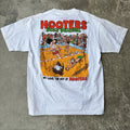Vintage 90's Hooters Signed Beach Volleyball T-Shirt - Large