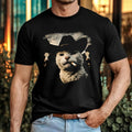 Cowboy Cat Smoking T-Shirt Funny Meowdy Viral Meme Wild West Cat Gift Tee Top