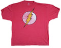 Flash Adult New T-Shirt - Super Distressed Classic Bolt Logo