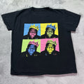 The Notorious B.I.G. Graphic Pop Art Faces Quadtych Black T-Shirt Men’s Medium