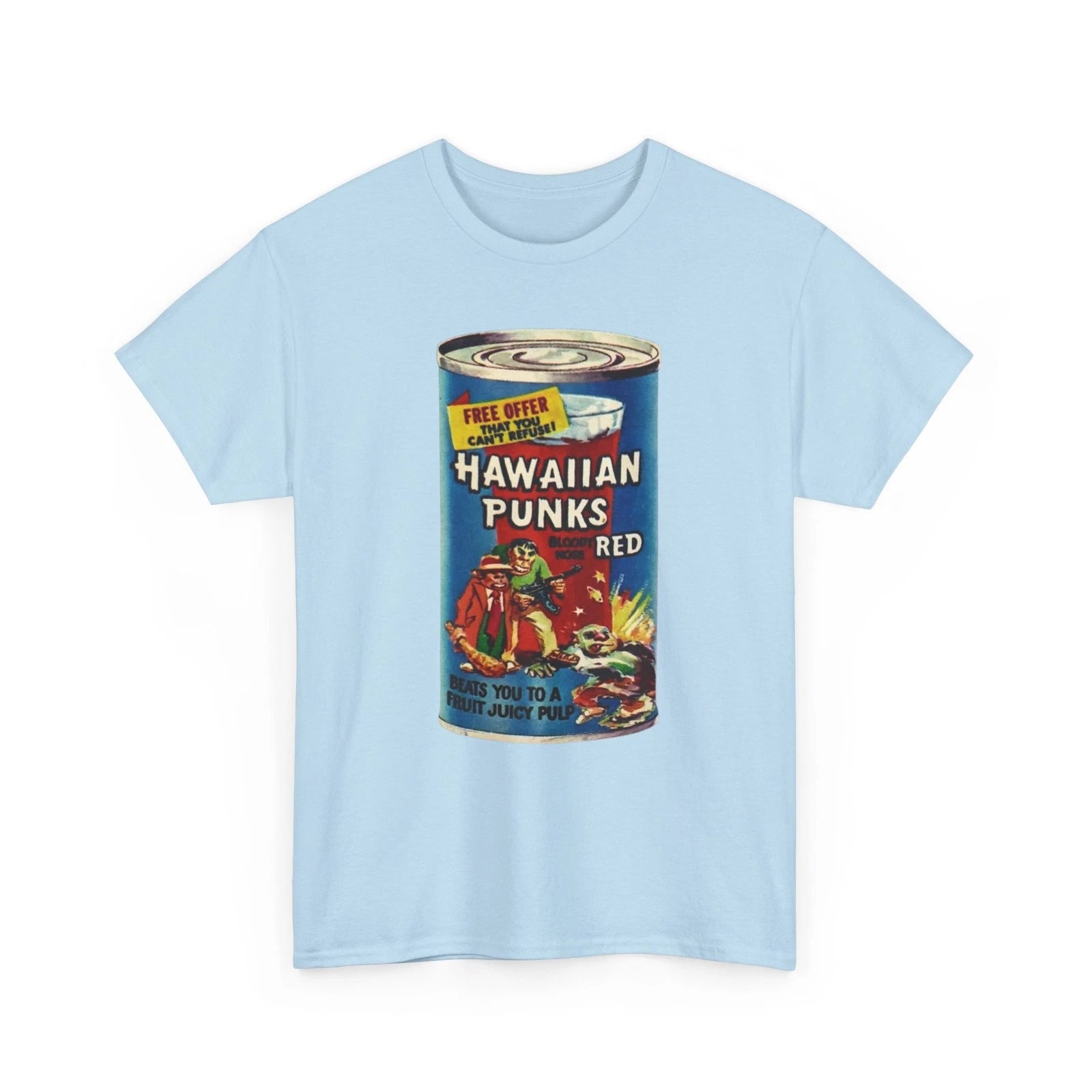 Wacky Packages Hawaiian Punks Can T-Shirt Funny Hawaiian Punch Parody