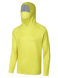 Hoodie Face Mask Long Sleeve T- Shirt 100% Polyester Material for UV Protection