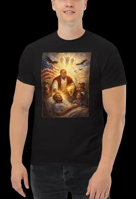 Trump Jesus T-Shirt, Trump 2026 Humor Shirt, Divine Leader Meme Tee
