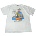 Vintage 90's Humor Tee - Maxine Hallmark Comic Shirt White Large Computer Dog