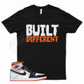 Black BUILT Shirt for J1 1 High Electro Orange Shattered Backboard Starfish