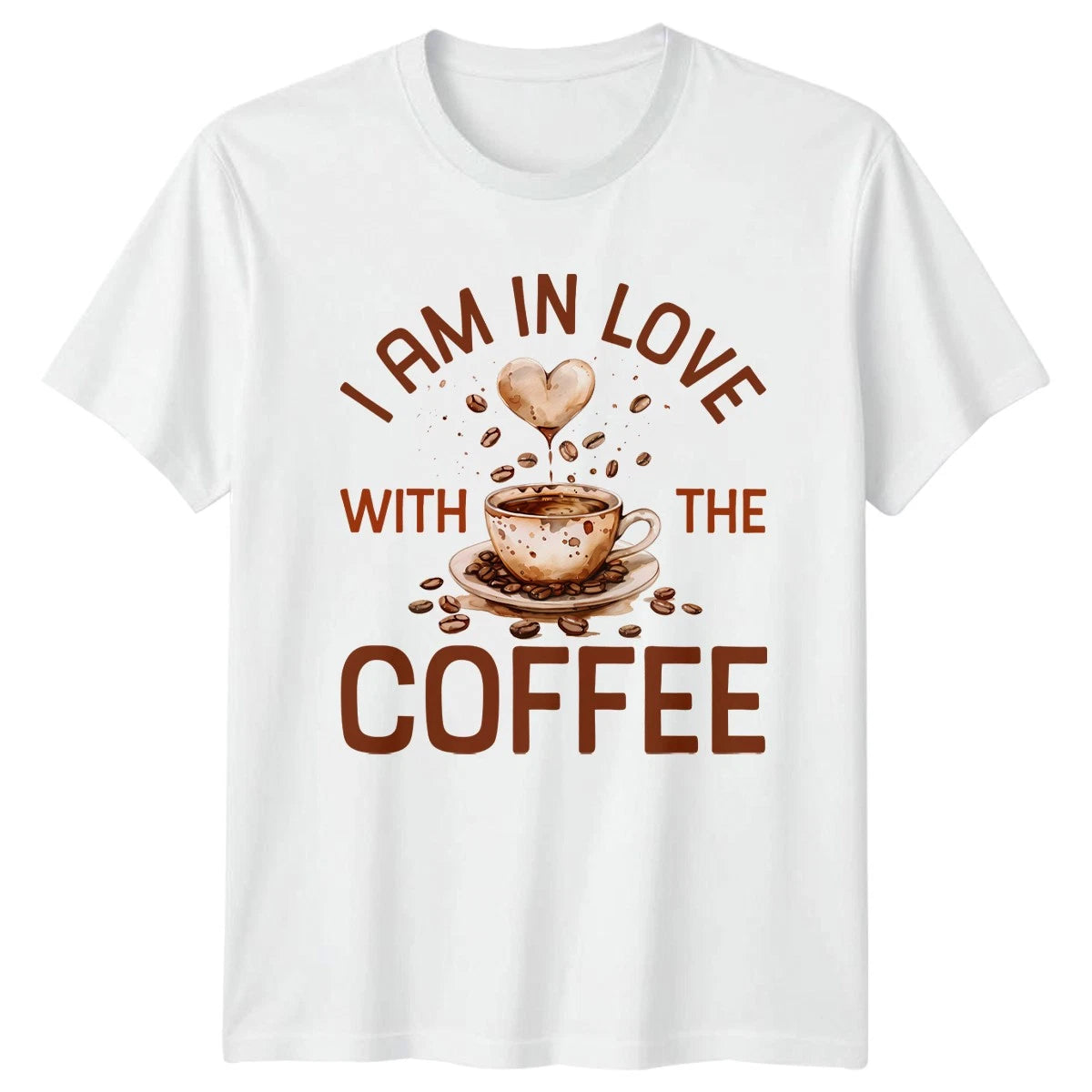 I Am In Love With T-Shirt Coffee Lovers Birthday Gift For Him And Her
