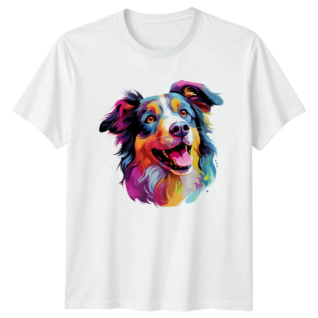 Colorful Dog Face T-Shirt Pet Portrait Dog Lover Great Gift