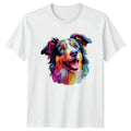 Colorful Dog Face T-Shirt Pet Portrait Dog Lover Great Gift