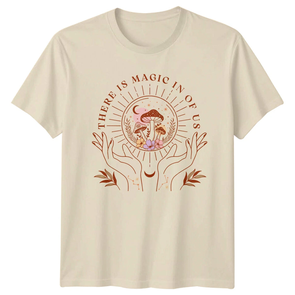 Magic In Us Mushroom Celestial Boho T-Shirt