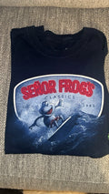 Señor Frog's Classics Navy Graphic Print Crew Neck T-Shirt Men's XL