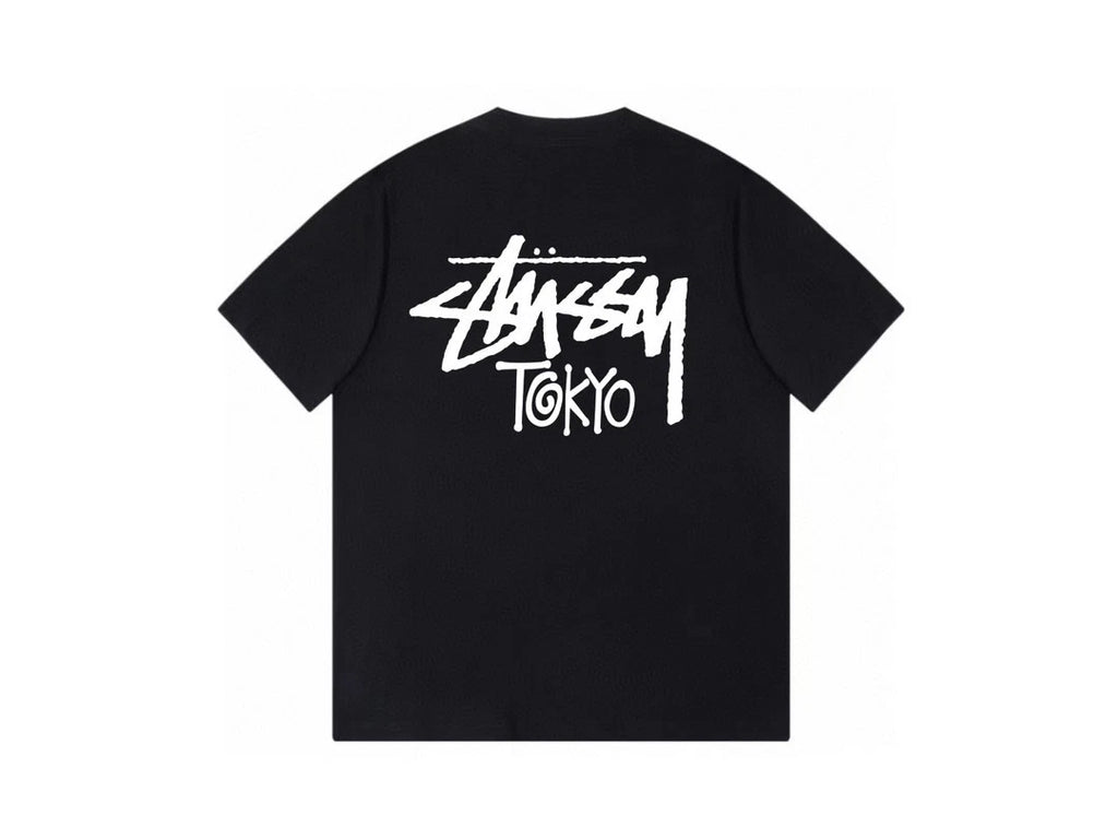 Tokyo city Stussy tee  Black / white  t shirt