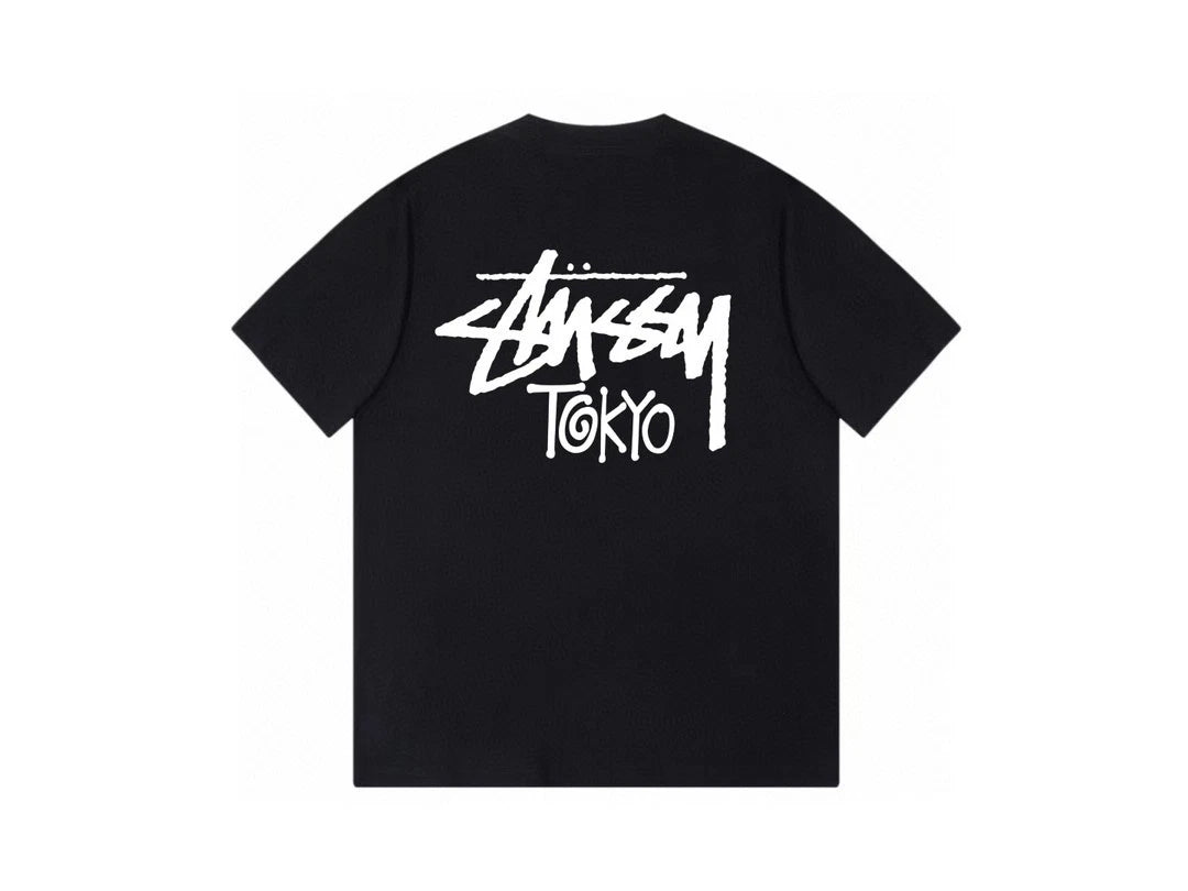 Tokyo city Stussy tee  Black / white  t shirt