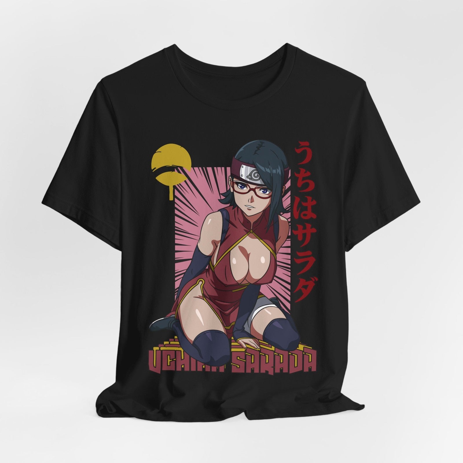 Sarada Sexy Waifu Tee, Anime Graphic T-Shirt, Unisex Jersey Short Sleeve Shirt,