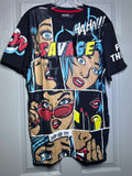 Contender CTDR T-shirt men’s Medium savage, comic pop, art new w tags skater