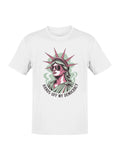 Statue of Liberty Pop Art Message Men's T-shirt