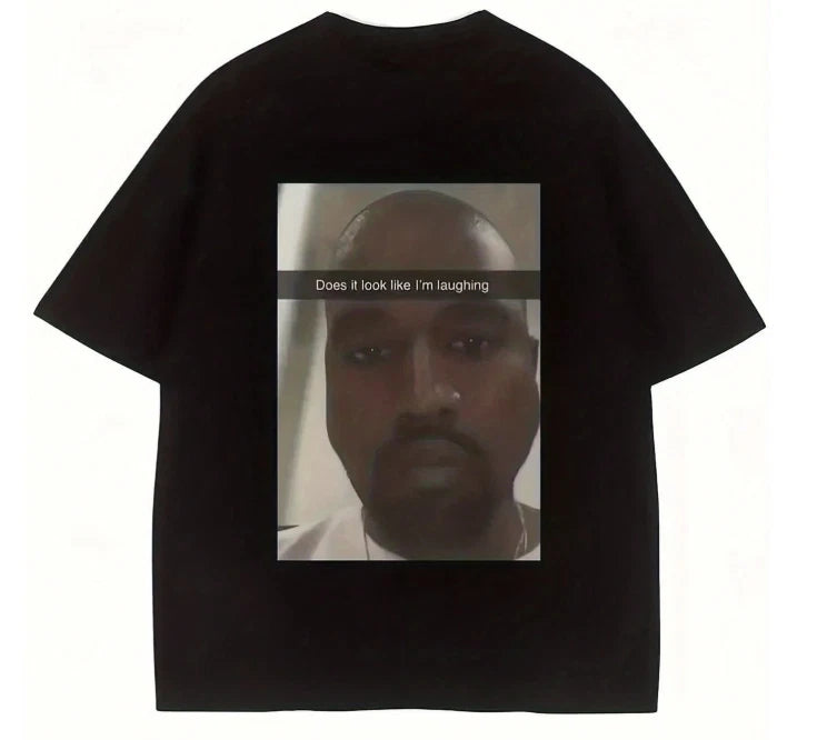 West Funny Meme Looks Like Im Laughing T-Shirt Great Gift For Humor Lovers Cotto