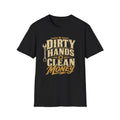 Mechanic Humor T-Shirt Dirty Hands Clean Money Funny Dad Father Gift T-shirt