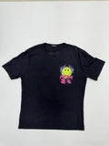 Enjoy Boys Black Alien Cartoon T-Shirt Youth XL Screen Print Crew Neck